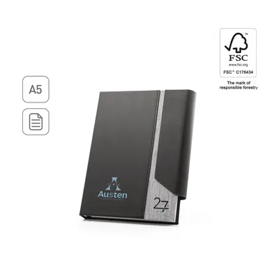 Agenda A5 PU reciclado y rPET diaria personalizable