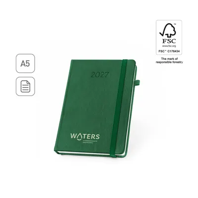 Agenda A5 PU al agua diaria personalizable
