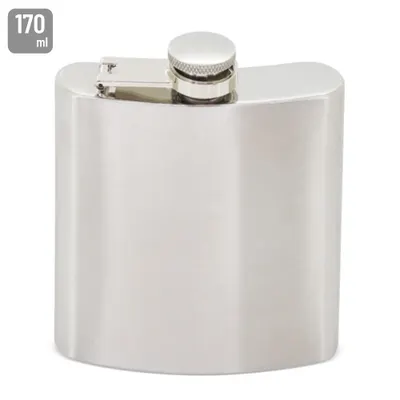 Petaca de acero inoxidable Traditional 170 ml personalizable