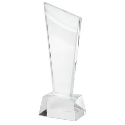 Trofeo de cristal Lynx 8,2 × 23 cm personalizable