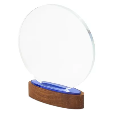 Trofeo de cristal Hadar 15,8 cm con estuche personalizable