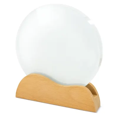 Trofeo sublimación de cristal y madera Marsik 18 × 20 cm personalizable