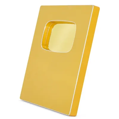 Trofeo con espejo de ABS y aluminio personalizable