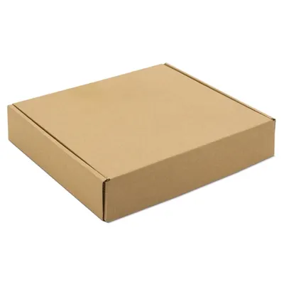 Caja de presentación plana de cartón Qara en kraft personalizable