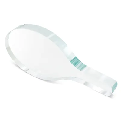Trofeo de cristal Evert forma de pala de pádel personalizable
