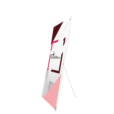 X banner aluminio 60 × 160 cm personalizable