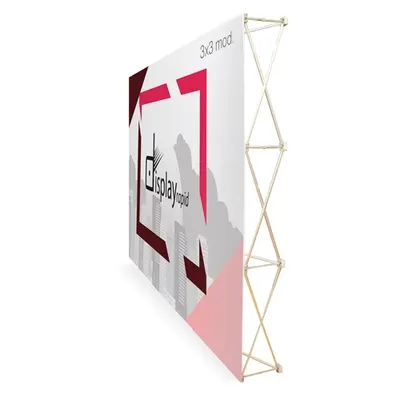 Pop up velcro 3 × 3 con trolley personalizable