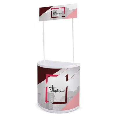 Mostrador promocional semicircular Onzo personalizable