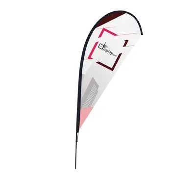 Soporte bandera forma de gota 3 m personalizable
