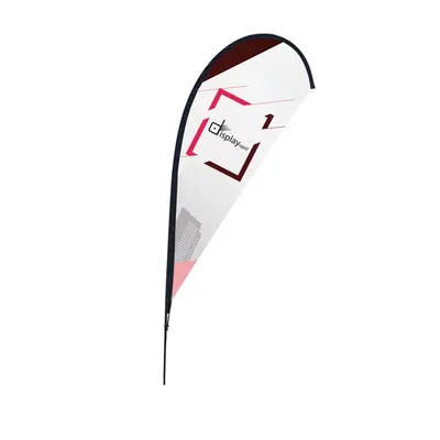Soporte bandera forma de gota 4 m personalizable