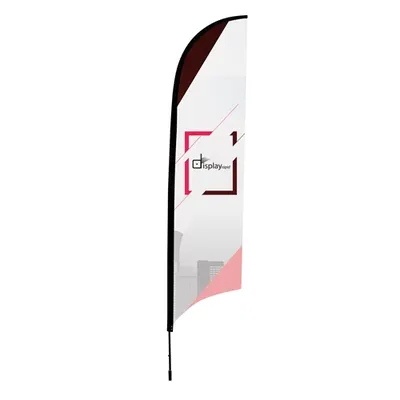 Soporte bandera forma de pluma 2 m personalizable