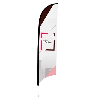 Soporte bandera forma de pluma 3 m personalizable