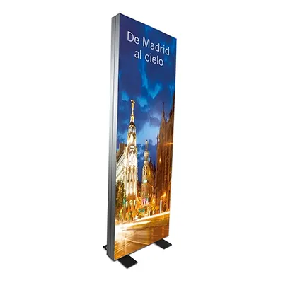 Marco luminoso doble cara 60 × 180 cm personalizable
