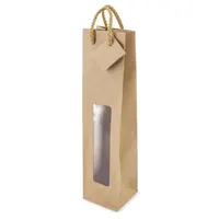 Bolsa de papel kraft Chianti 150 g para botella de vino