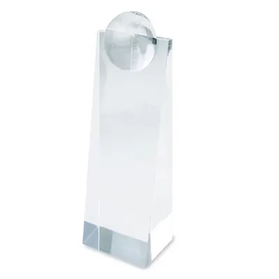 Cristal prisma con bola del mundo personalizable