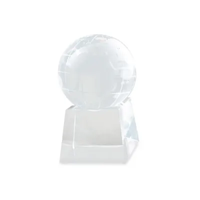 Cristal bola del mundo pequeña personalizable