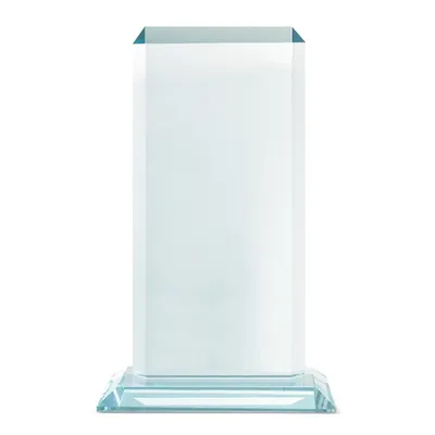 Placa de cristal biselada pequeña personalizable