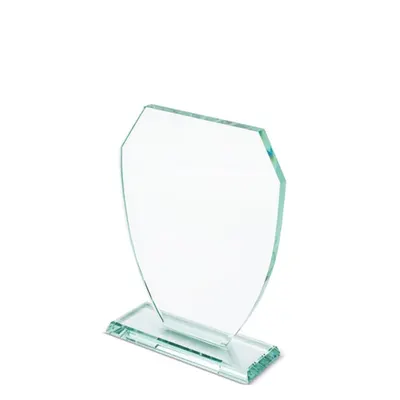 Placa de cristal con base pequeña personalizable