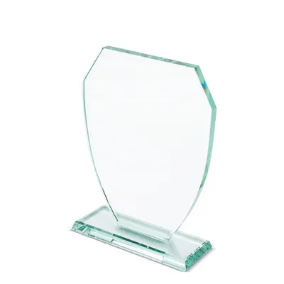 Placa de cristal con base mediana personalizable