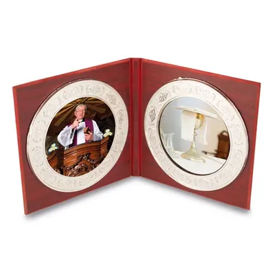 Retablo dúo de madera DM 26 × 13 cm personalizable