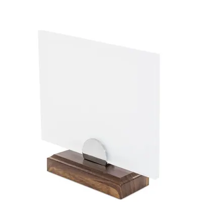 Metopa sobremesa cristal y madera 22 × 17 cm personalizable