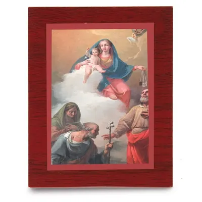 Retablo simple de madera DM 10 × 13 cm personalizable
