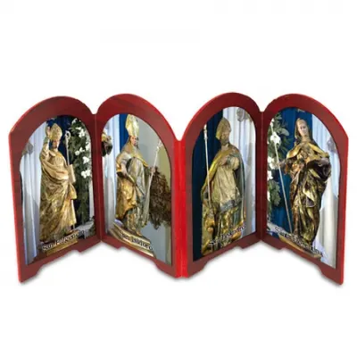 Retablo cuádruple mandamientos de madera DM personalizable