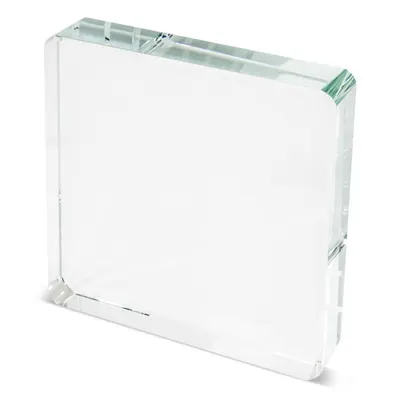 Cristal cuadrado 10 × 10 cm personalizable