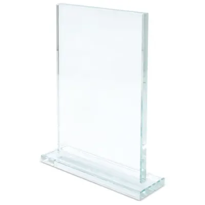 Cristal rectangular 14 × 18,5 cm personalizable