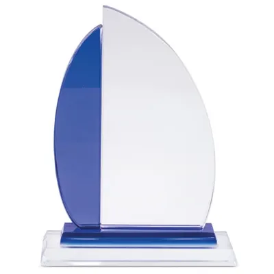 Trofeo de cristal Kentaurus 14 × 19 cm personalizable