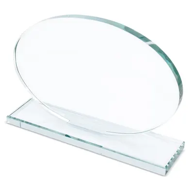 Cristal oval 18 × 12 cm personalizable