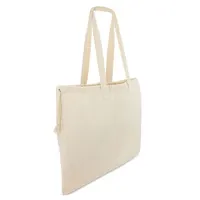 Bolsa de algodón orgánico Arona 180 g asas largas de 100% algodón orgánico 180 grs, vista lateral