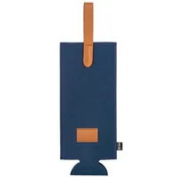 Funda de fieltro para botella de vino con asa de fieltro y pu, detalle 3