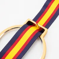 Medalla de cristal Viktor con cinta multicolor de poliéster, aluminio y abs, detalle 15