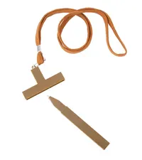 Bolígrafo Misal con lanyard y cruz de MEZCLA DE PLÁSTICO ABS Y AS, vista lateral