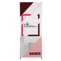 X banner Stor 70 × 180 cm de acero / fibra de vidrio, detalle 1