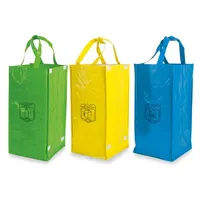 Pack 114 g de 3 bolsas de reciclaje non woven laminado de non woven laminado114grs/m2, vista lateral